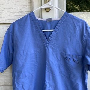 Blue SUNY Scrub Shirt